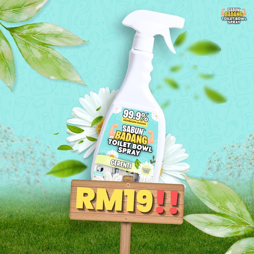 SABUN BADANG TOILET BOWL SPRAY - WANGI | BERSIH FREE SHIPPING