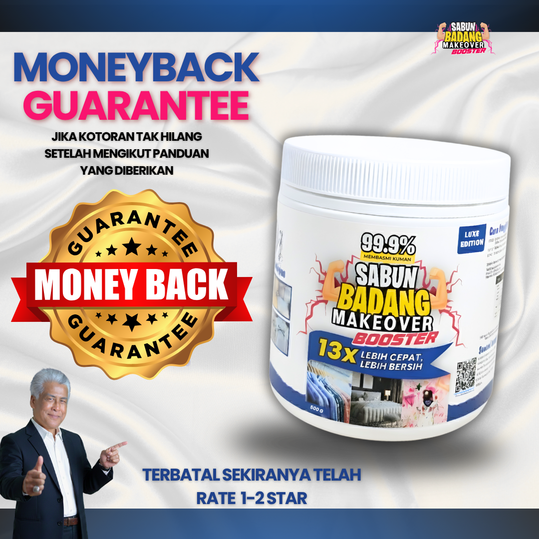 Badang Makeover Luxe Edition 500g Sabun Badang Bersih Cepat Berkesan Sesuai Untuk Semua Jenis Pakaian Rendam Tanpa Bau Hapak 13x Lebih Bersih