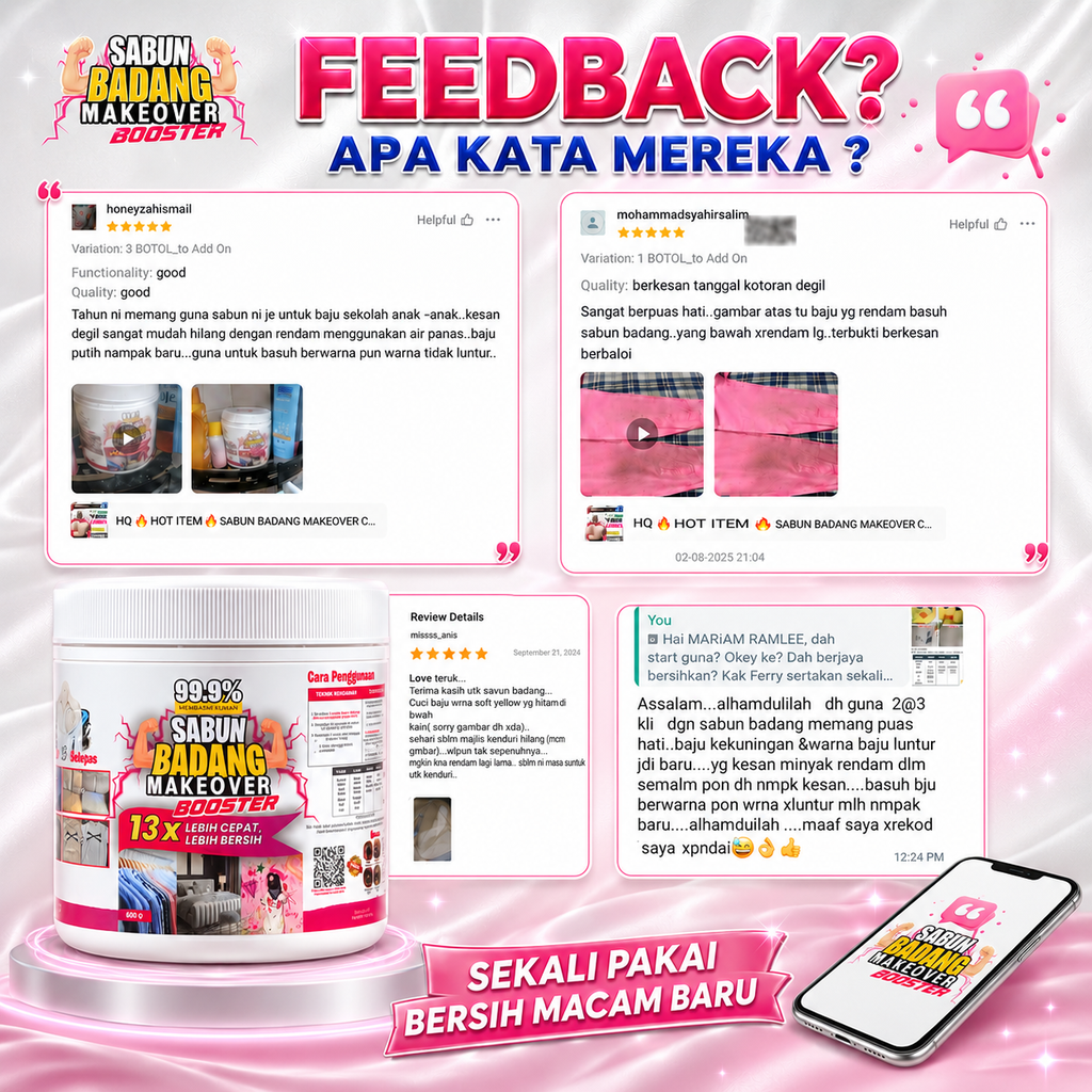 Sabun Badang Makeover Booster