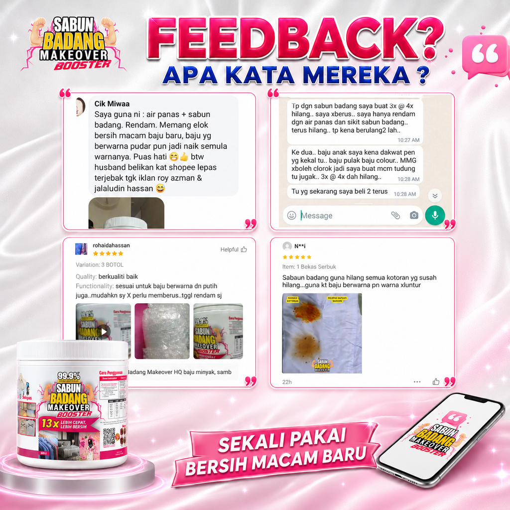 Sabun Badang Makeover Booster