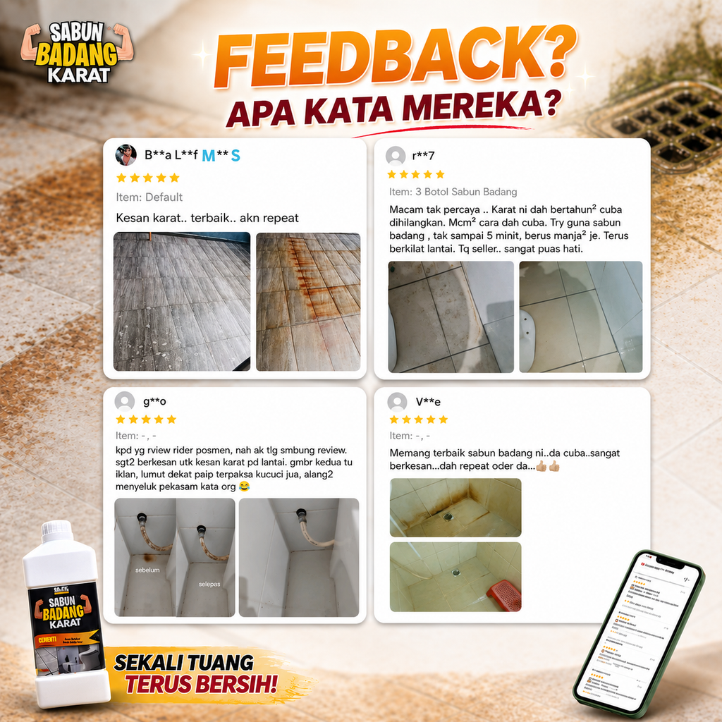 Sabun Badang Karat Rust Remover