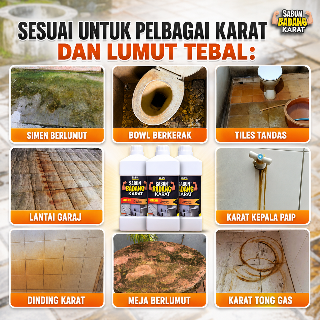 Sabun Badang Karat Rust Remover