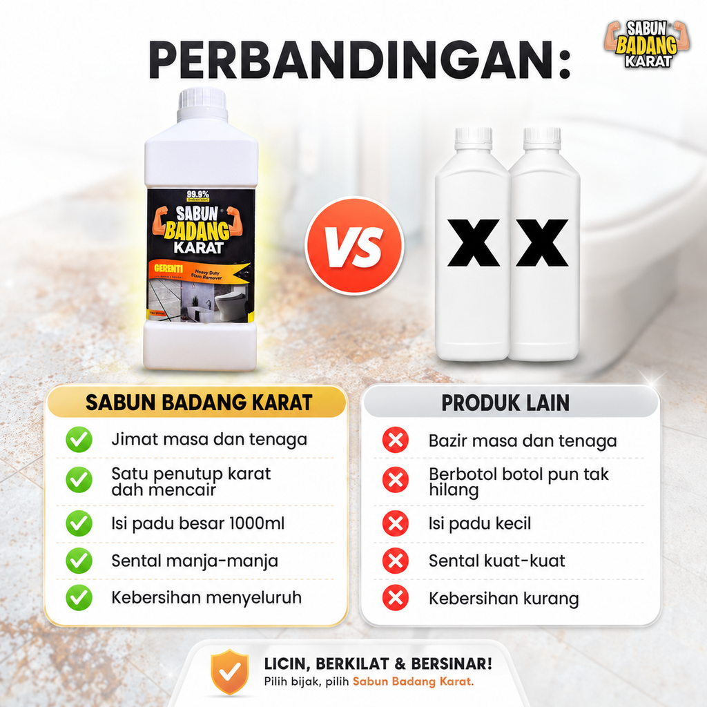 Sabun Badang Karat Rust Remover