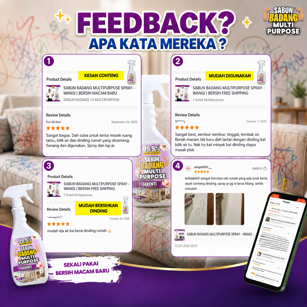 Sabun Badang Mulit Purpose Spray