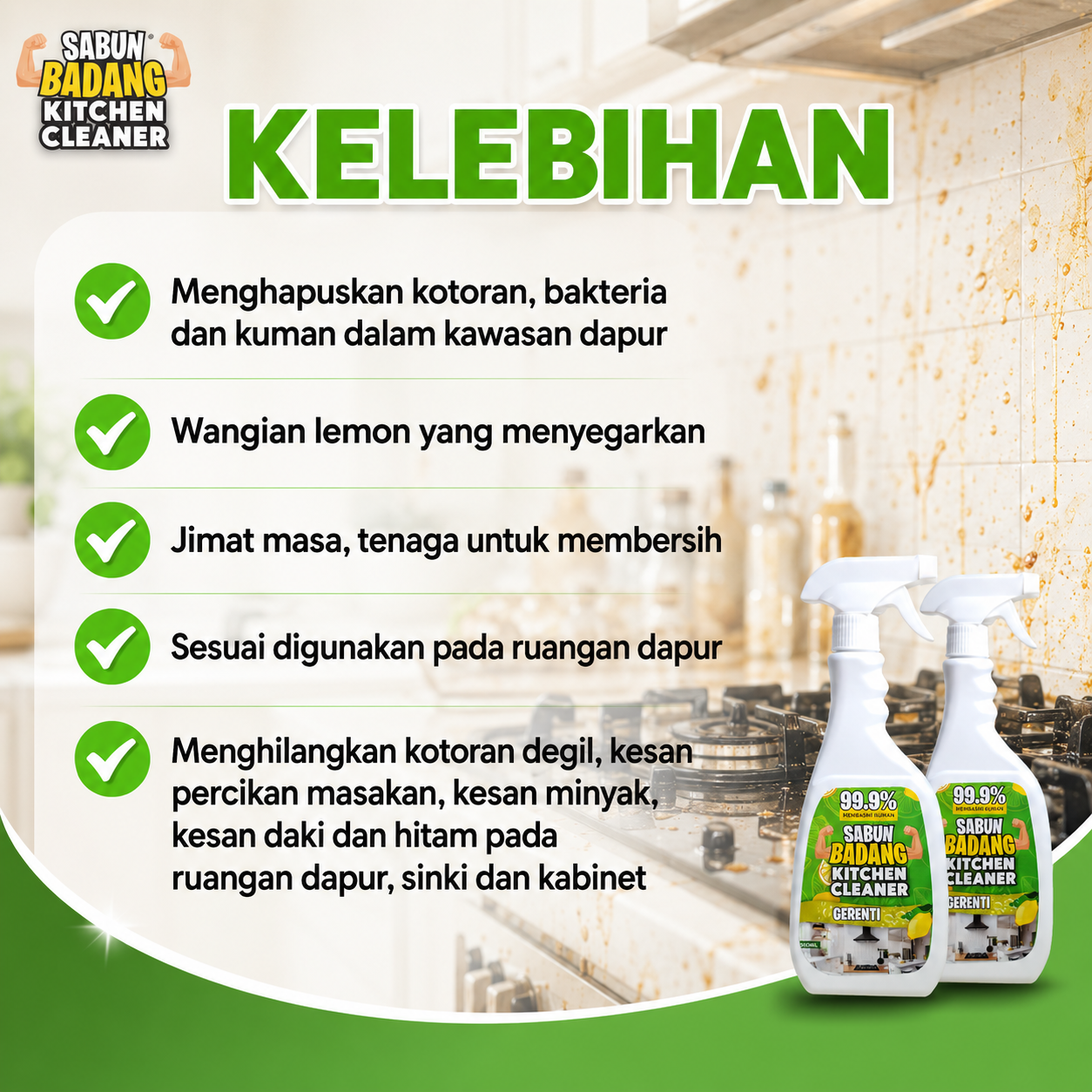 Sabun Badang Kitchen Cleaner Spray