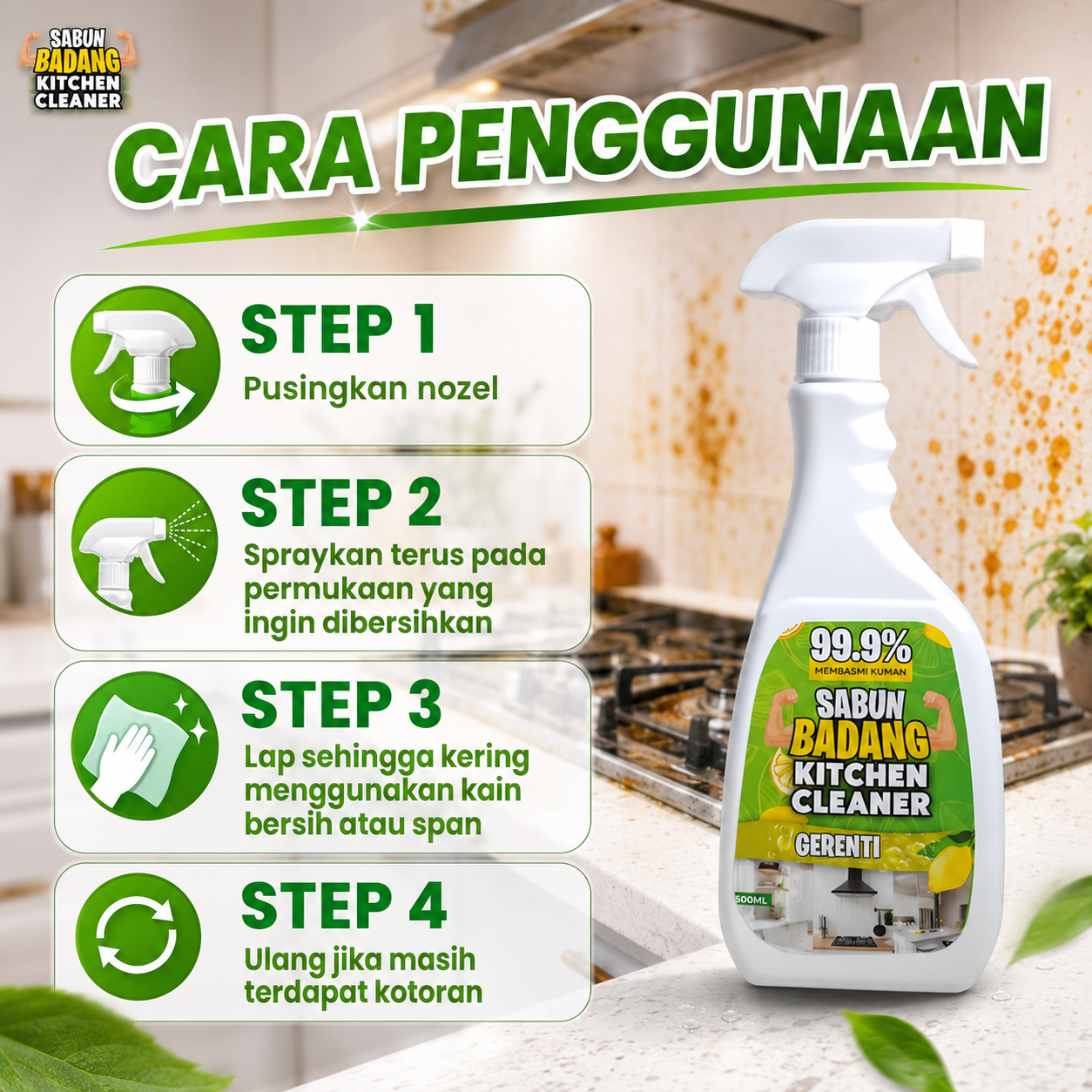 Sabun Badang Kitchen Cleaner Spray