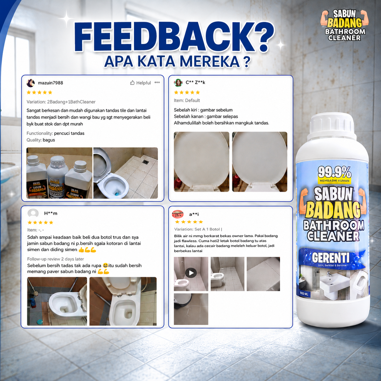 Sabun Badang Bathroom Cleaner
