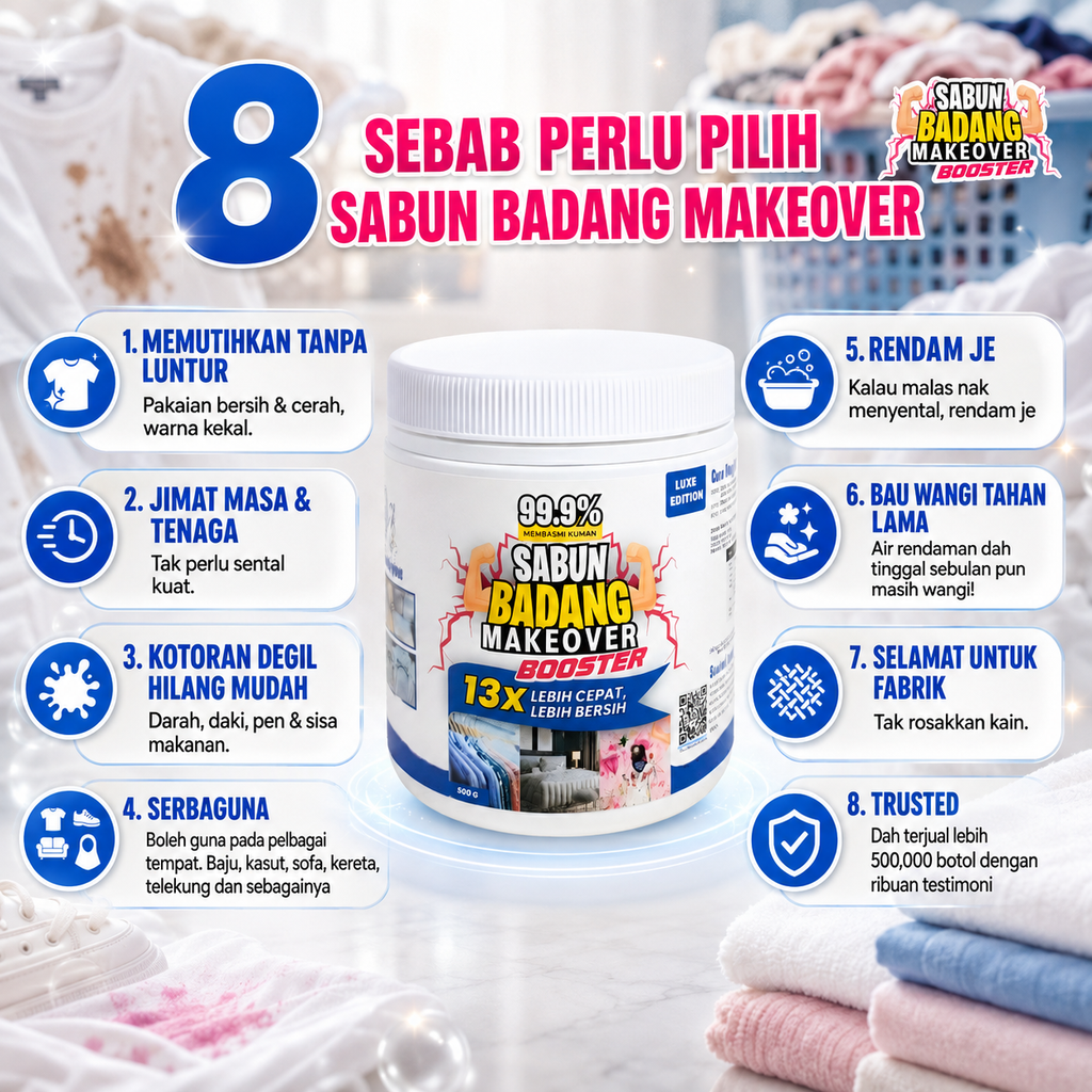 Sabun Badang Makeover Booster Luxe Edition