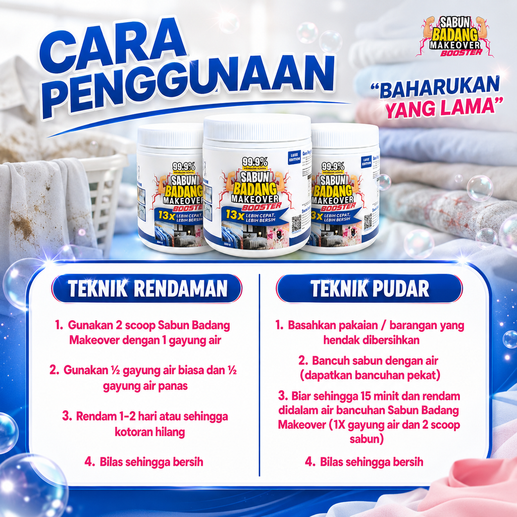 Sabun Badang Makeover Booster Luxe Edition