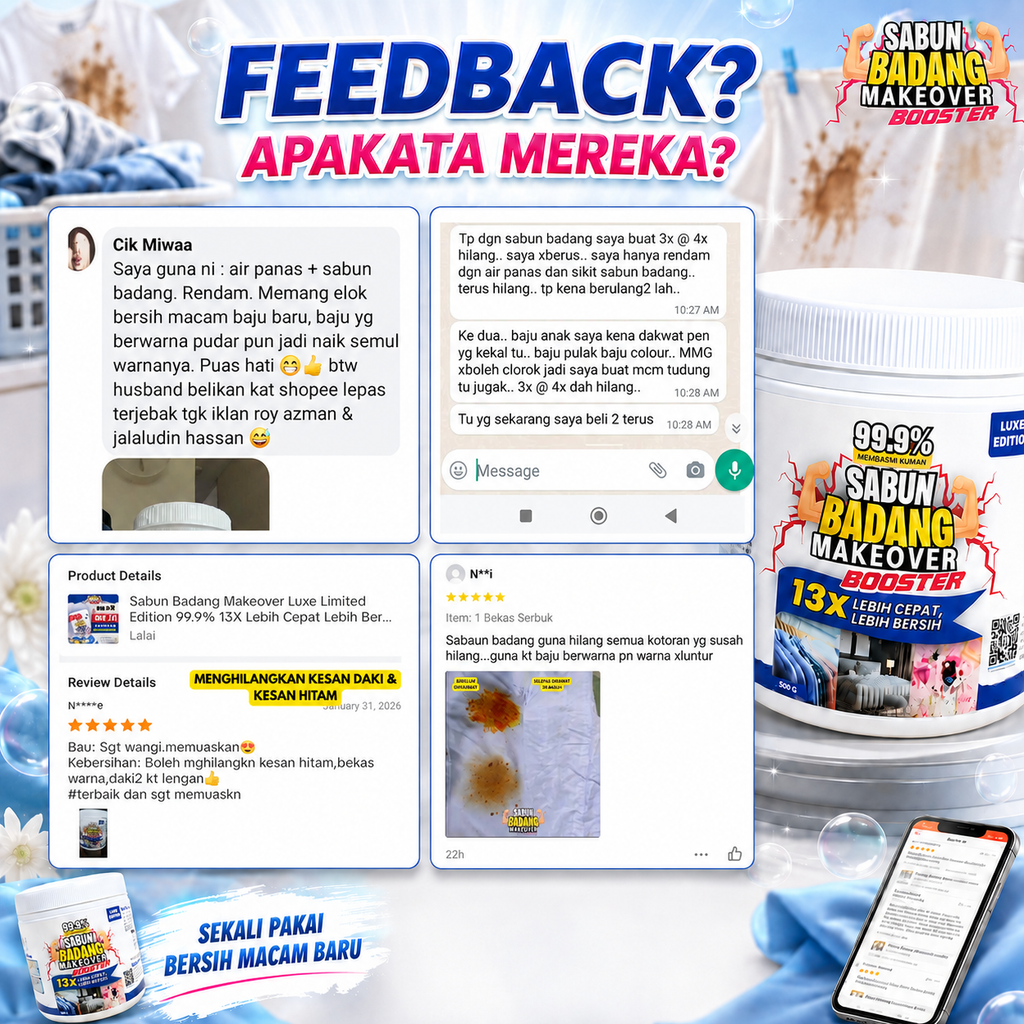 Sabun Badang Makeover Booster Luxe Edition