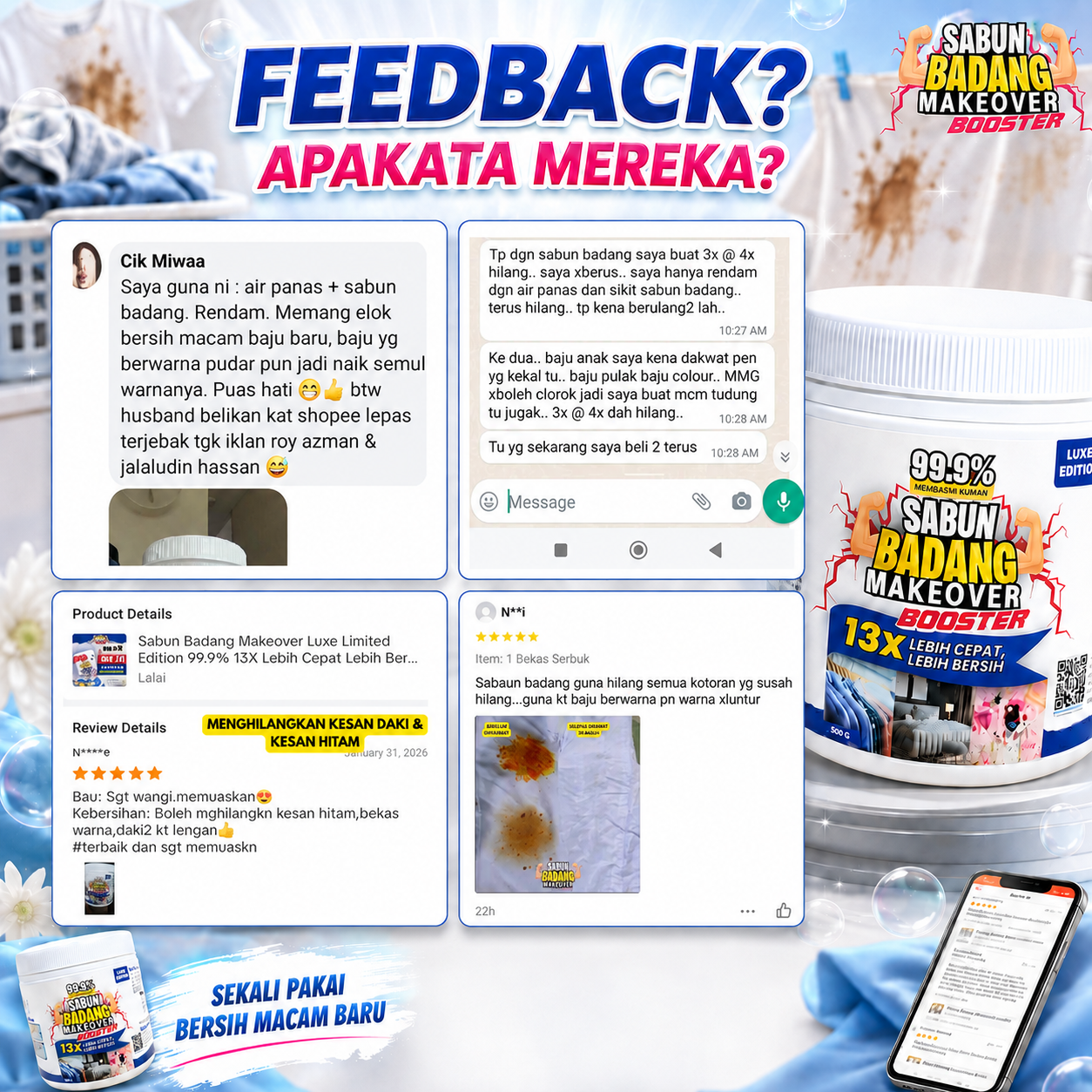 Sabun Badang Makeover Booster Luxe Edition