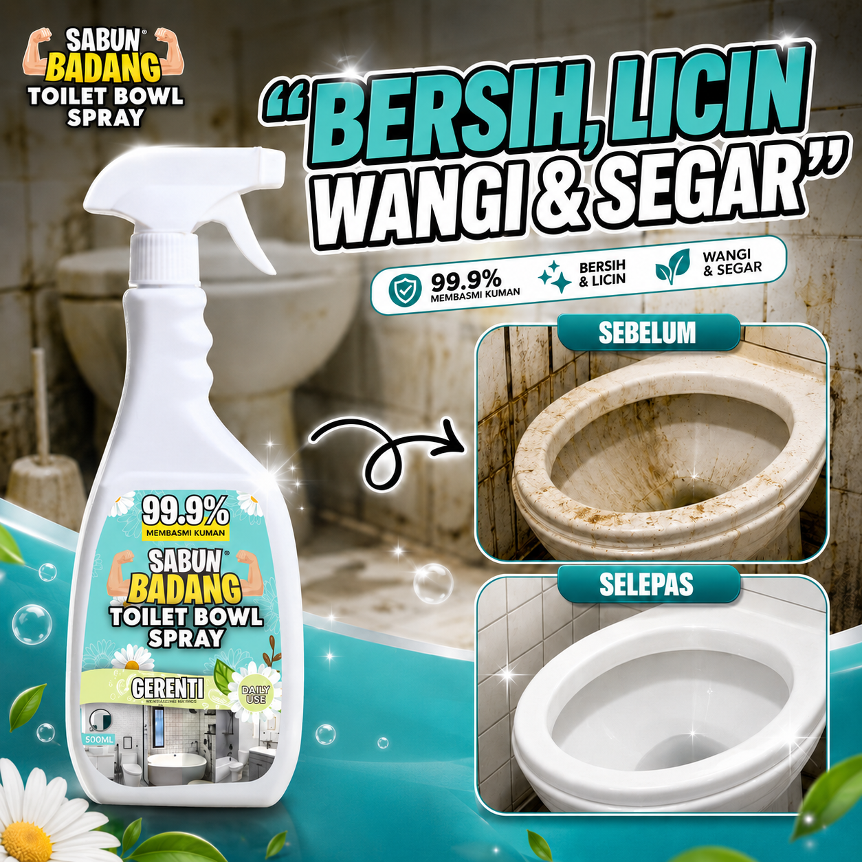 Sabun Badang Toilet Bowl Spray
