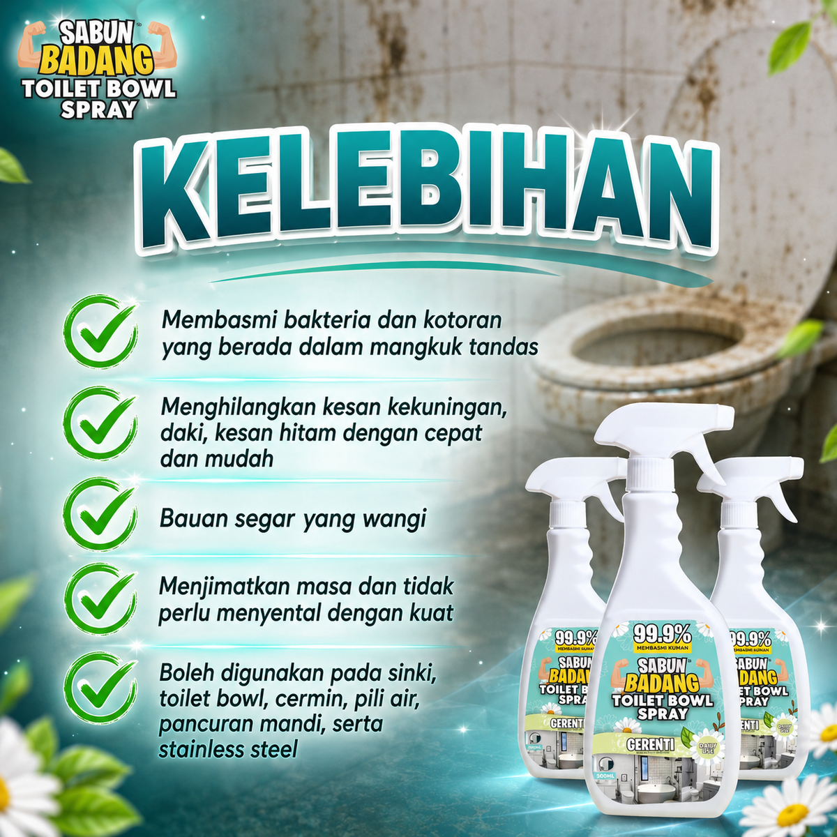 Sabun Badang Toilet Bowl Spray
