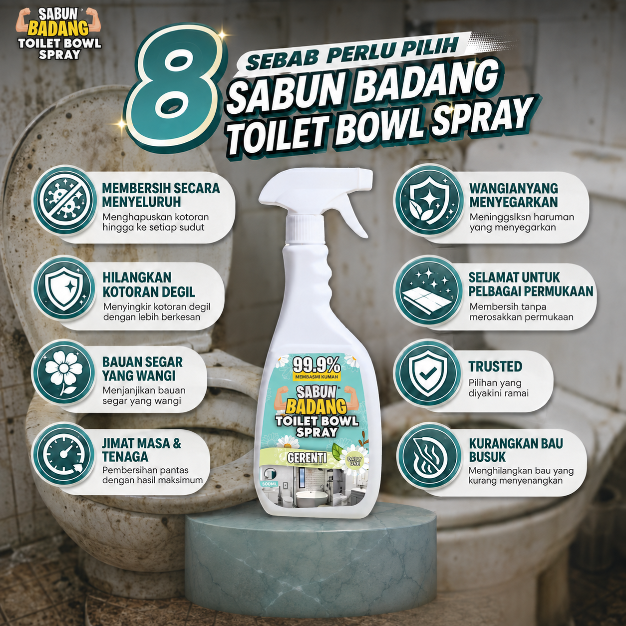 Sabun Badang Toilet Bowl Spray