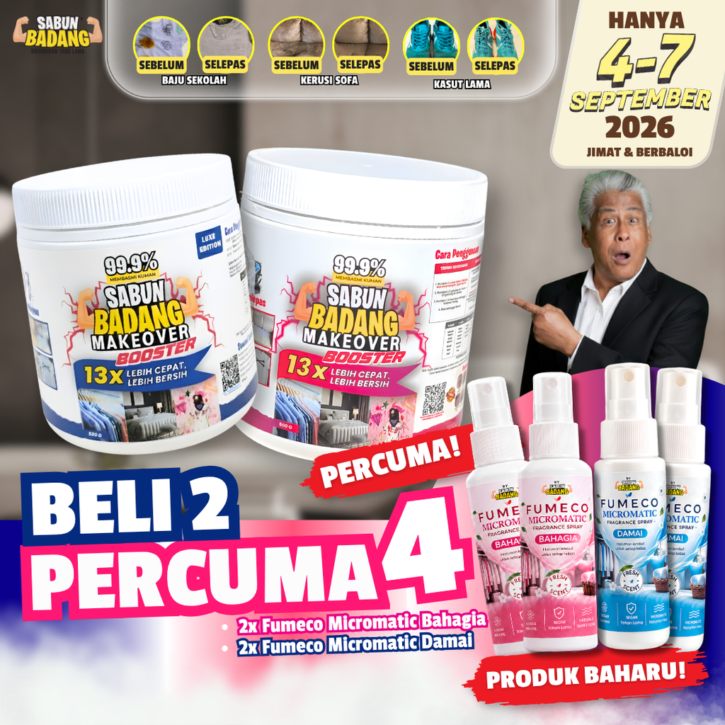 PROMO BELI 2 PERCUMA 4 MINI FUMECO MICROMATIC