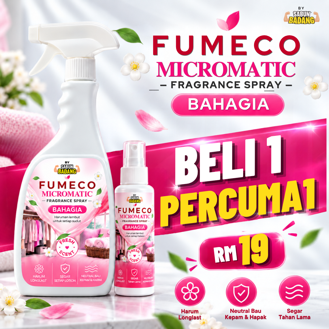 Sabun Badang Fumeco Micromatic 400ML Fragrance Spray Pewangi
