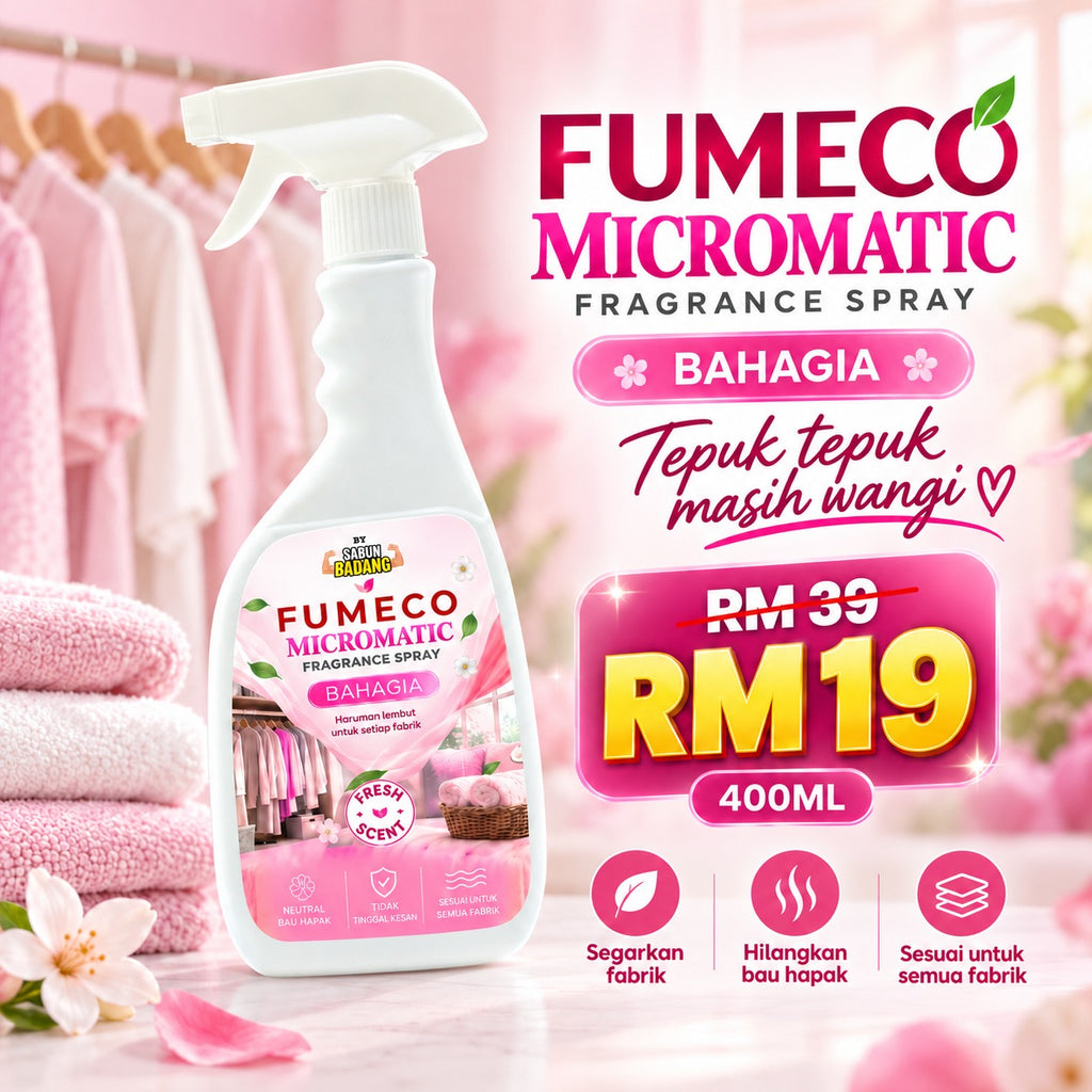 Sabun Badang Fumeco Micromatic 400ML Fragrance Spray Pewangi
