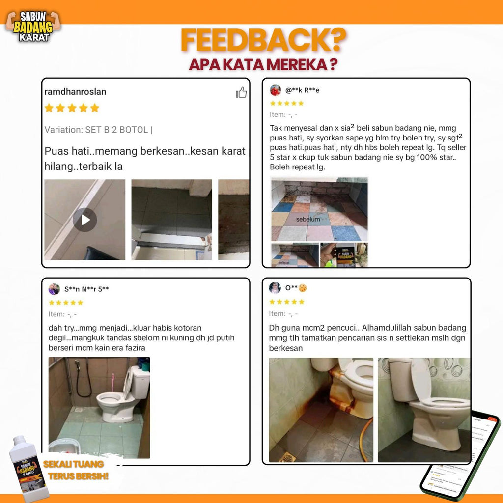 Sabun Badang Karat Viral Power Magic Instant Stain Remover Cleaner Rust Mold Lumut Kesan Daki Bintik Hitam Degil Scum Watermark Air Boring Cat Kotoran Mozaic Mozek Lantai Bathroom Bowl Tong Gas Paip Meja Batu Bengkel Dinding Pool Rumah Banjir Toilet
