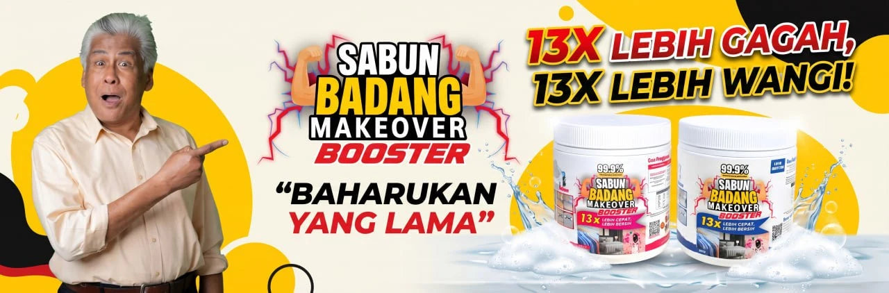 Sabun Badang Makeover Booster - 13X Lebih Gagah, 13X Lebih Wangi